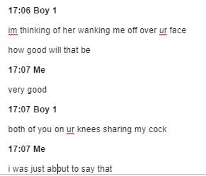 …lined up a threesome